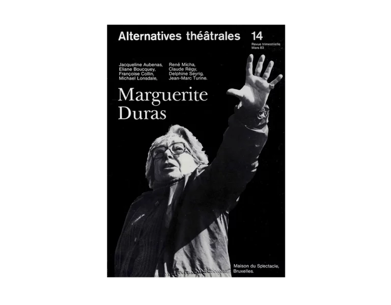 Marguerite Duras-Couverture du Numéro 14 d'Alternatives Théâtrales