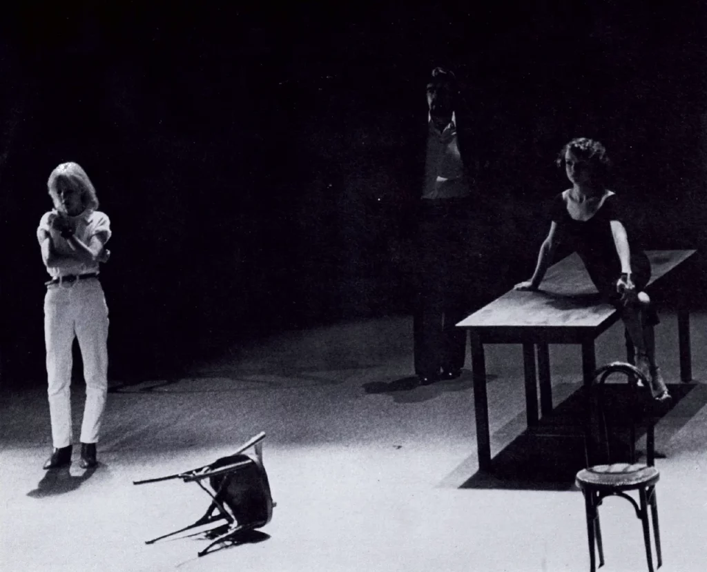 Bulle Ogier, Michael Lonsdale, Marie France dans Le Navire Night. Photo Nicolas Treatt