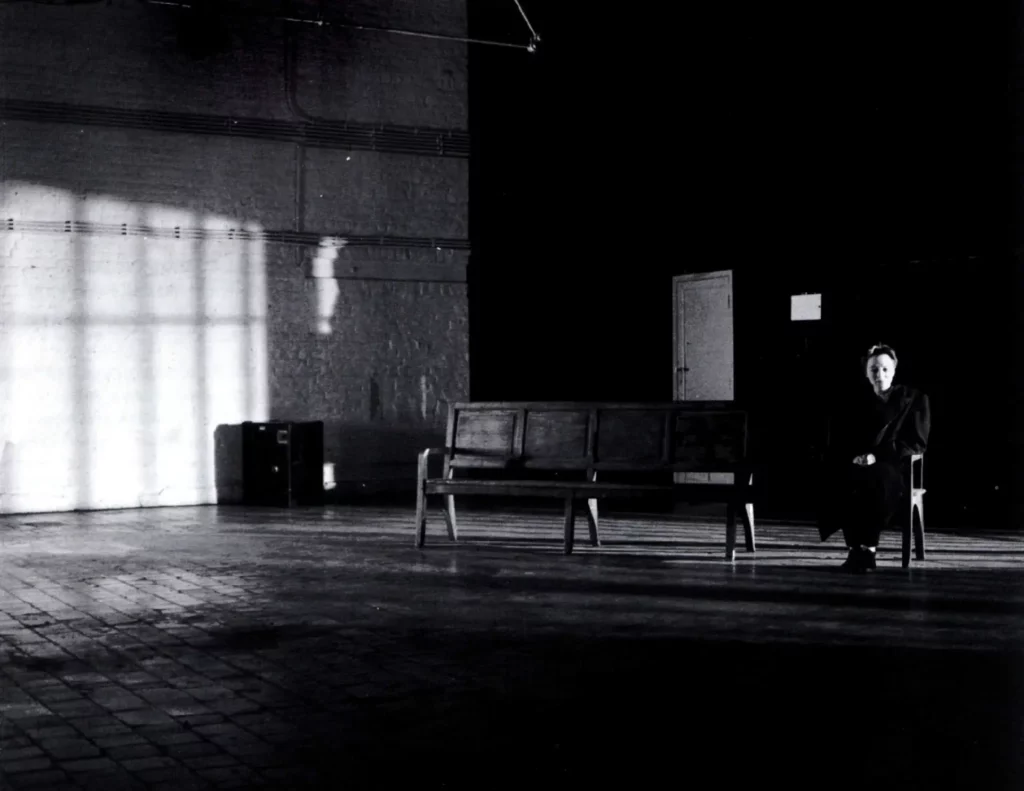 Nathalie Cornet dans LA FEMME ET L'AUTISTE d'Eugène Savitzkaya. Photo Benoit Willaert.