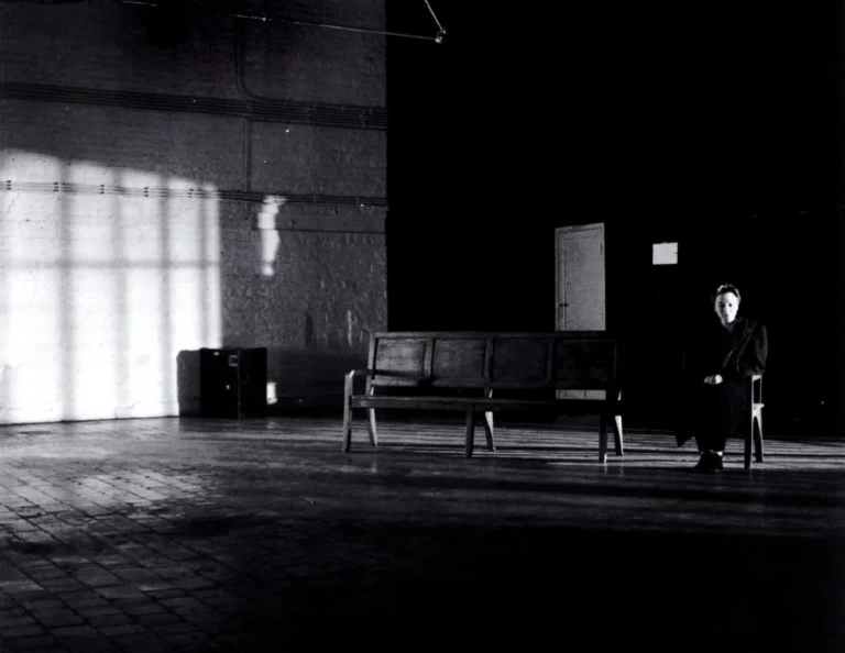 Nathalie Cornet dans LA FEMME ET L'AUTISTE d'Eugène Savitzkaya. Photo Benoit Willaert.