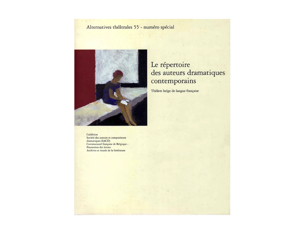 Le répertoire des auteurs dramatiques contemporains-Couverture du Numéro 55 d'Alternatives Théâtrales