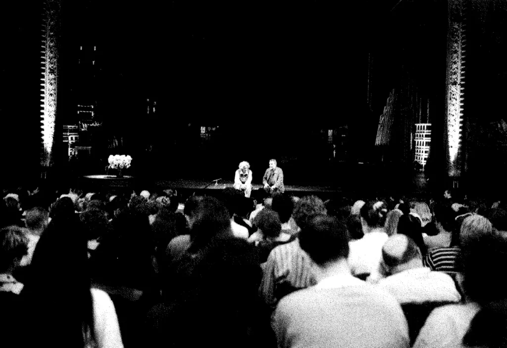 Ariane Mnouchkine et Georges Banu.