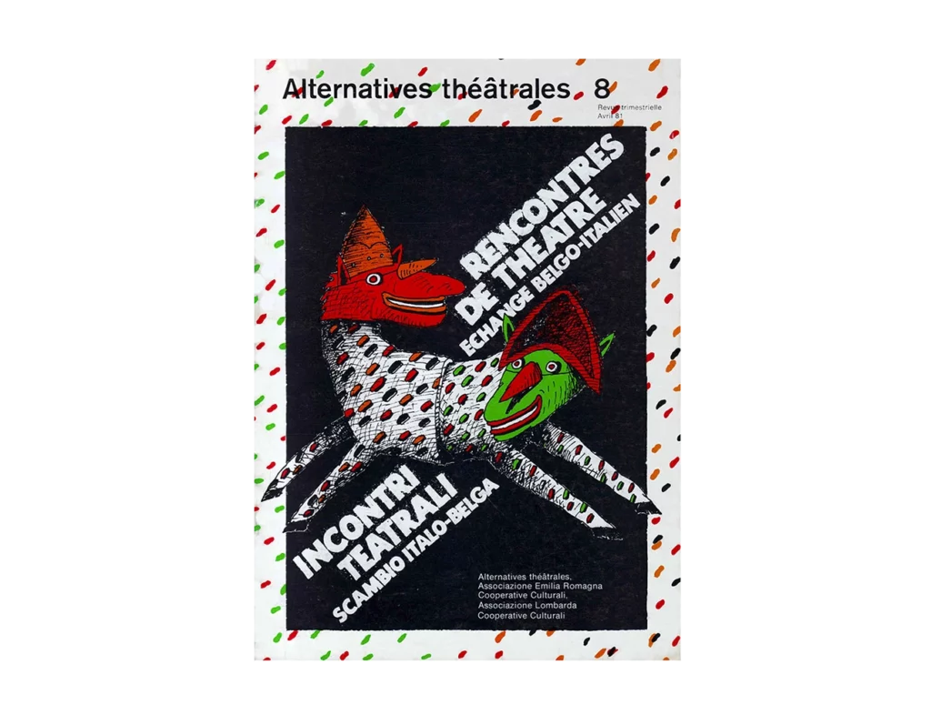 Échange belgico-italien-Couverture du Numéro 8 d'Alternatives Théâtrales