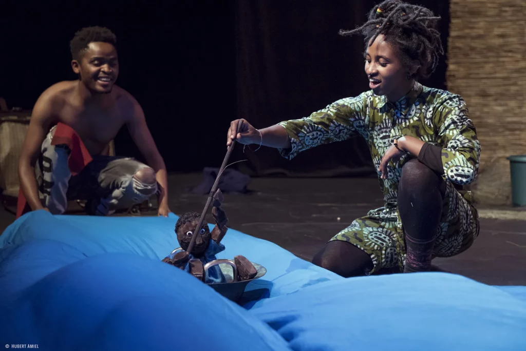 Les enfants d'Amazi. mise en scèce Carole Keremera, Mc93, 2023, crédit Hubert Amiel